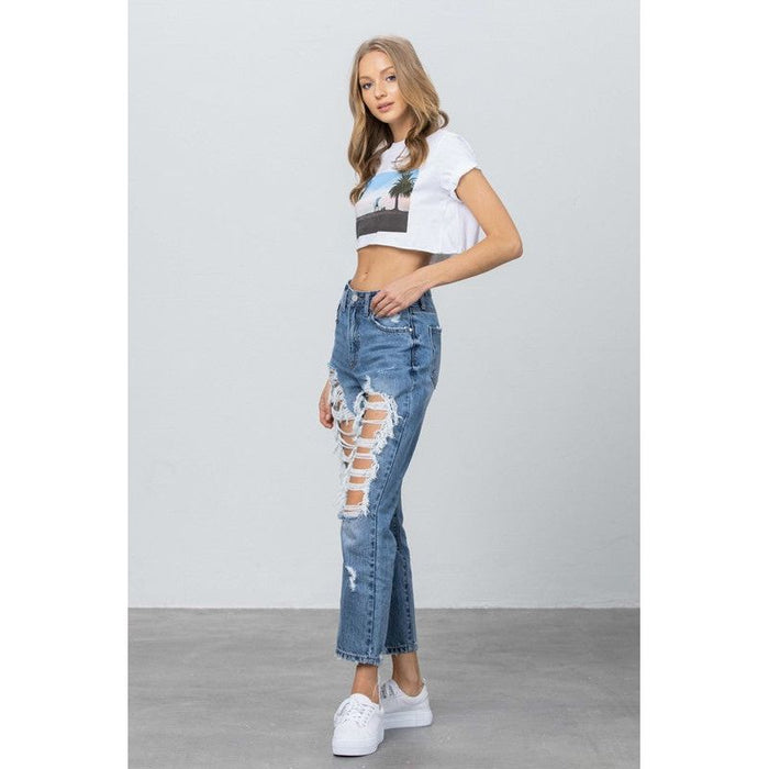 High Rise Mom Jeans