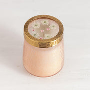Rosy Rings Rose + Oud Tall Watercolor Pressed Floral Candle Pressed Floral Candles
