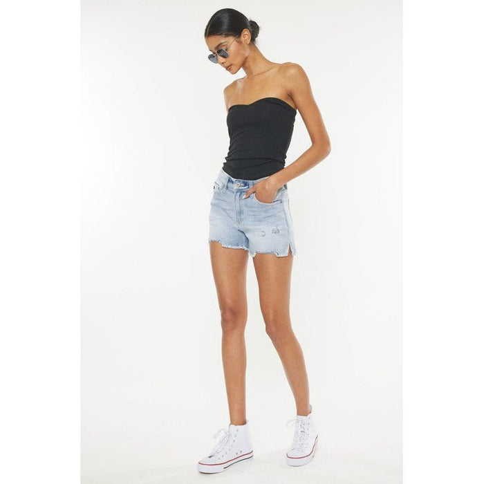 High Rise Denim Shorts Jeans