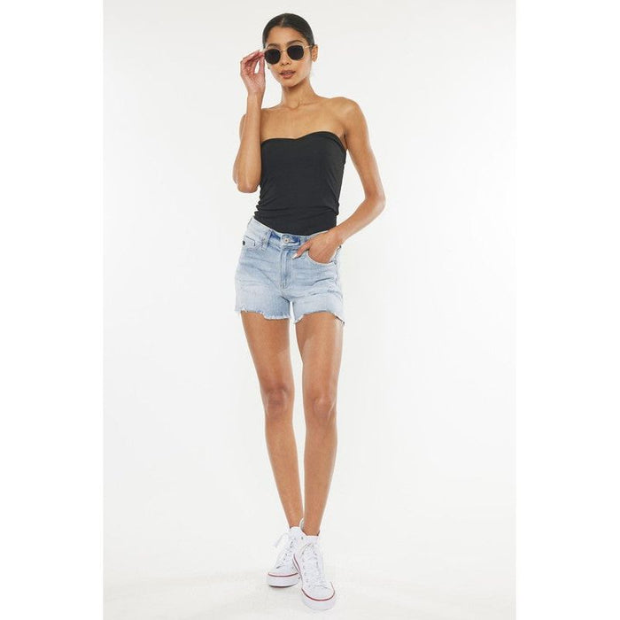 High Rise Denim Shorts Jeans