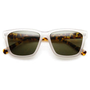 zeroUV European Dapper Square Aviator Sunglasses 8818 Sunglasses