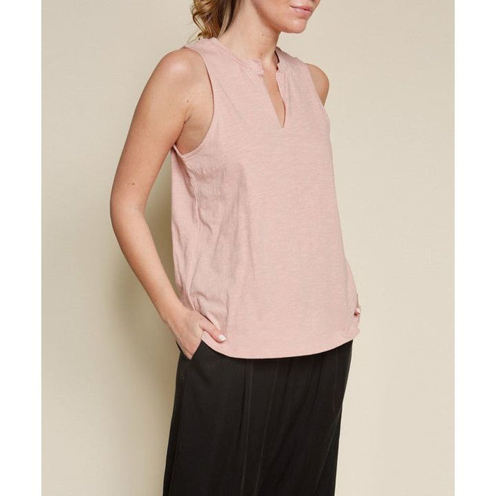 V SHAPE SLEEVELESS TOP