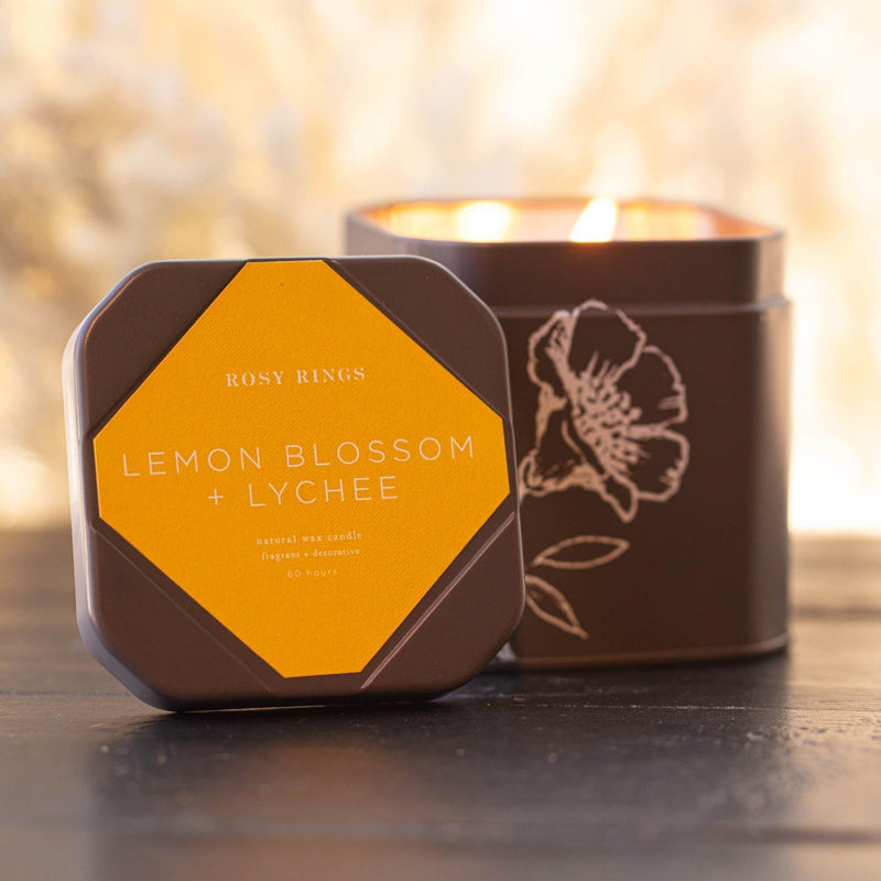 Rosy Rings Lemon Blossom Signature Tin Signature Tin Candle