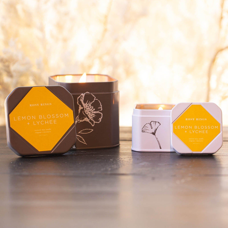 Rosy Rings Lemon Blossom Signature Tin Signature Tin Candle