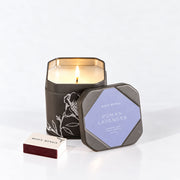 Rosy Rings Accent Tin Candle - Roman Lavender Signature Tin Candle White Smoke
