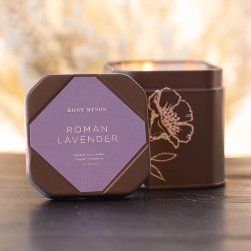 Rosy Rings Roman Lavender Signature Tin Signature Tin Candle