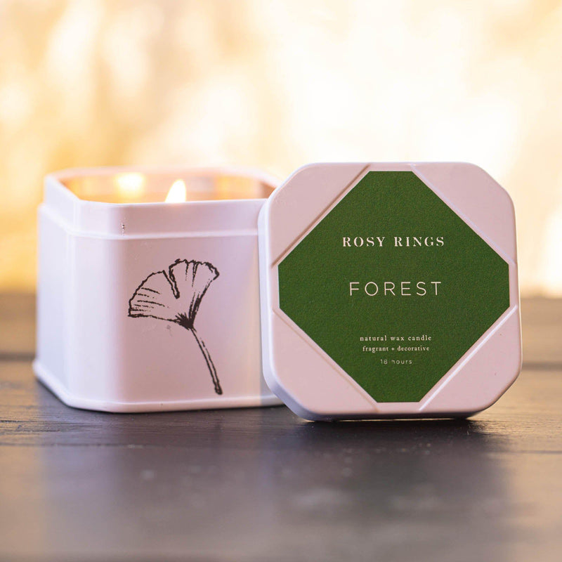 Rosy Rings Forest Travel Tin Travel Tin Candle
