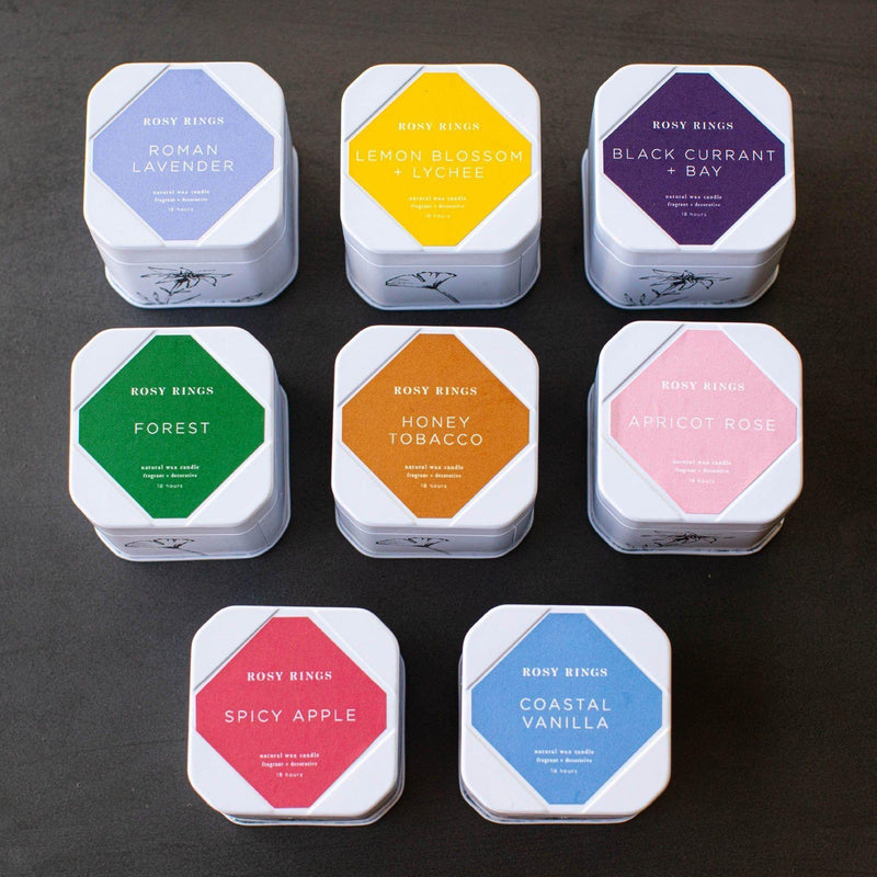 Rosy Rings Honey Tobacco Travel Tin Travel Tin Candle