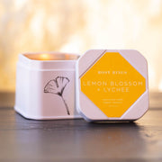 Rosy Rings Lemon Blossom Travel Tin Travel Tin Candle