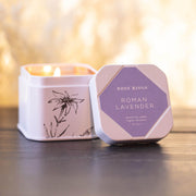 Rosy Rings Roman Lavender Travel Tin Travel Tin Candle