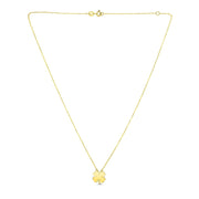Bids.com 14K Yellow Gold Four Leaf Clover Necklace Necklaces