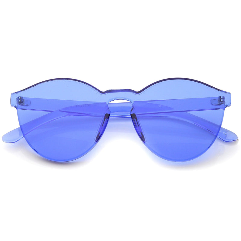 zeroUV Mono Block Rimless PC Color Tone Lens Sunglasses A555 Sunglasses