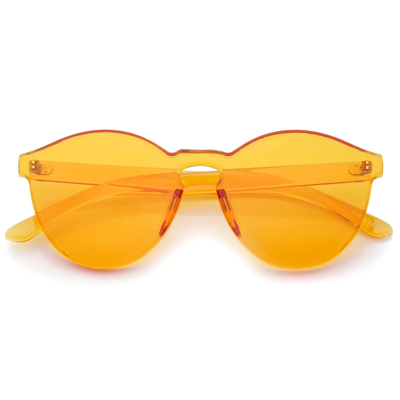 zeroUV Mono Block Rimless PC Color Tone Lens Sunglasses A555 Sunglasses