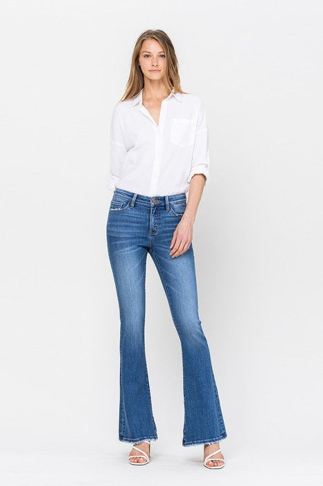 Mid Rise Flare Jeans