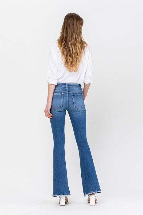 Mid Rise Flare Jeans