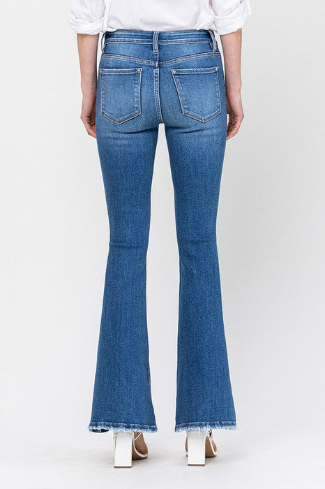 Mid Rise Flare Jeans