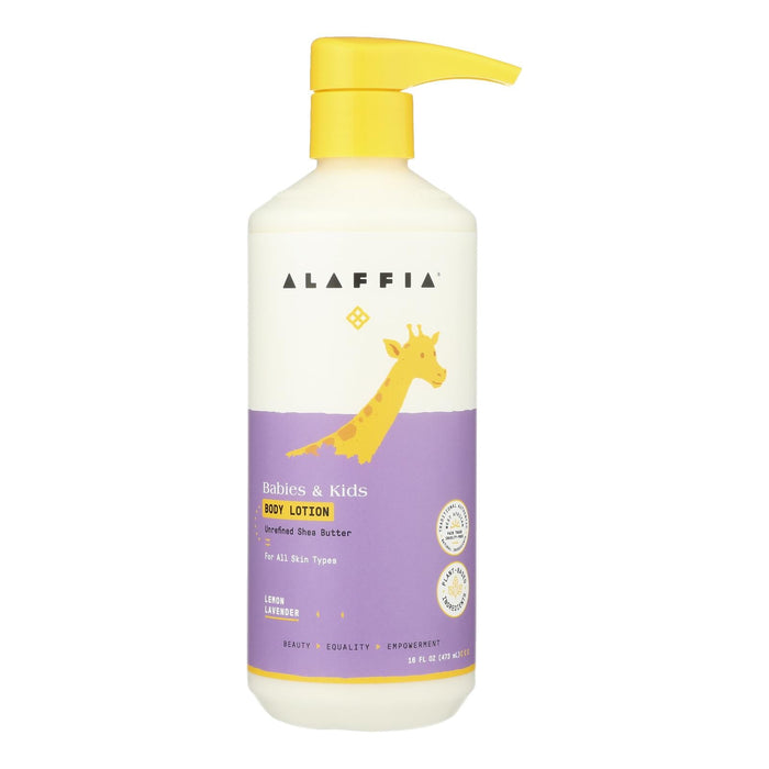 Alaffia Kids Body Lotion with Lemon & Lavender - 16 Fl Oz