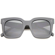 zeroUV Bold Oversize Horned Rim Flat Lens Sunglasses A101 Sunglasses