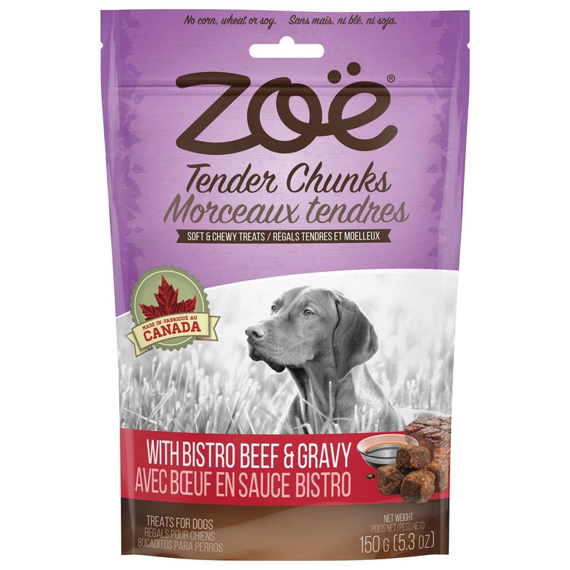 Zoe Zoe Tender Chunks Beef & Gravy Dog Treats - 5.3 Oz Dog Treats
