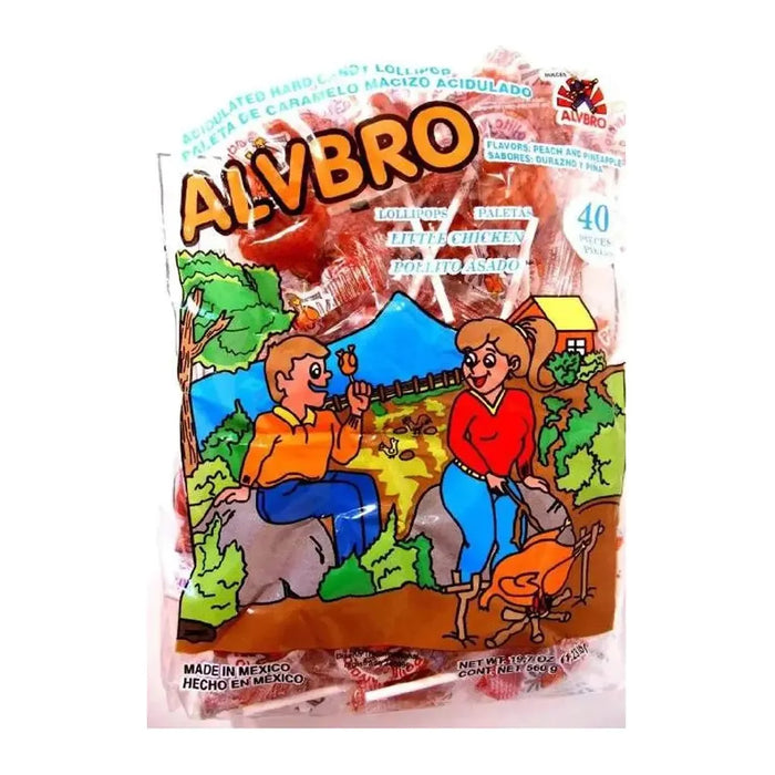 Alvbro Paleta Pollo Asado  40 Ct - Case - 24 Units