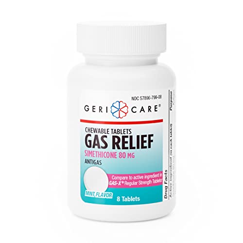 GeriCare GeriCare Simethicone 80mg Chewable Gas Relief Tablets Health Care