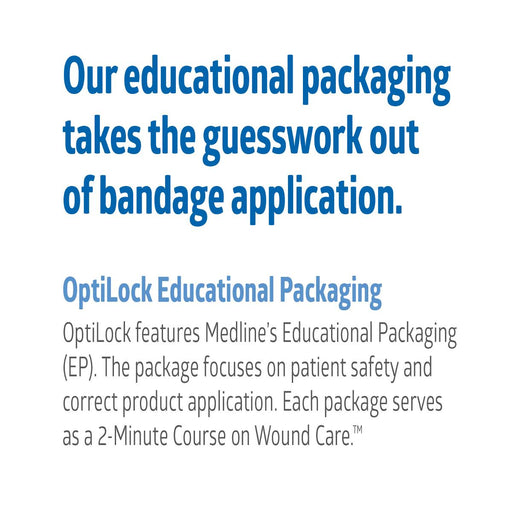 Medline Medline OptiLock Nonadhesive Super Absorbent Wound Dressings Health Care White Smoke