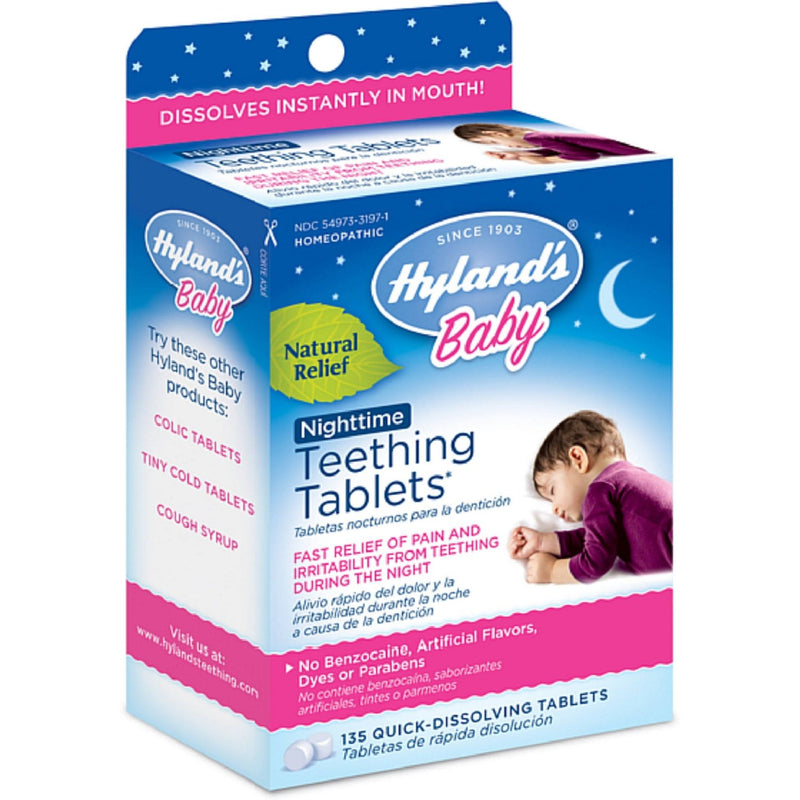 Hyland's Hyland's Homeopathic Baby Nighttime Teething Tablets Oral Care White Smoke