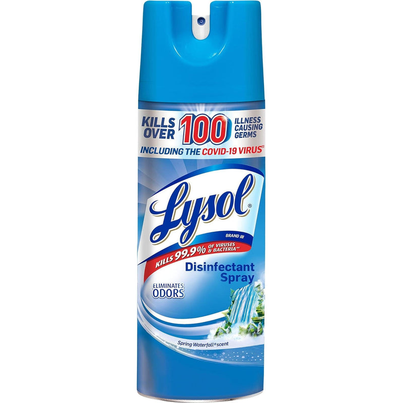 Lysol Lysol Disinfectant Spray, Spring Waterfall Scent, 19 Oz Aerosol Spray Household Disinfectants