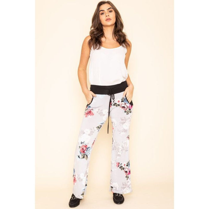 Floral Drawstring Pants