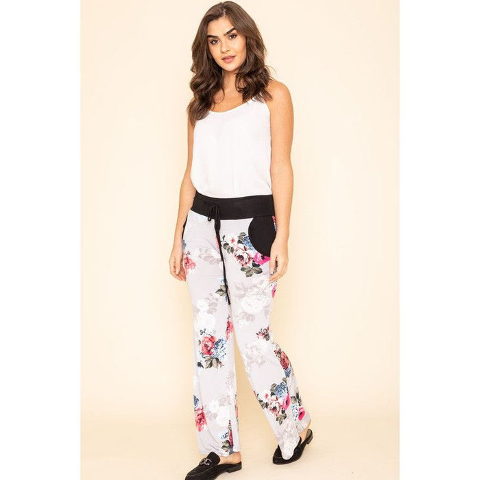 Floral Drawstring Pants