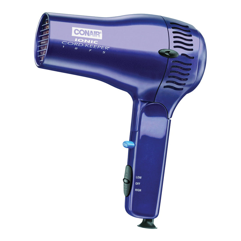 Conair Conair Cord Keeper Hair Dryer, 1875W – Retractable Cord Travel Hair Dryer with Folding Handle & Ionic Technology Hair Dryers