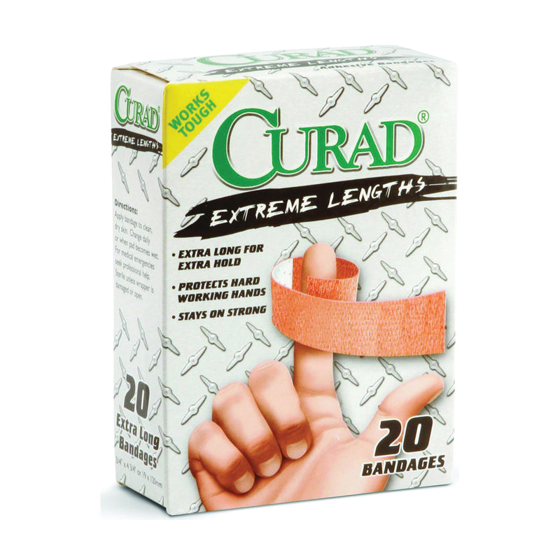 Curad Curad Heavy Duty Bandage Extra Long 20 Each .75 X 4.75 In First Aid