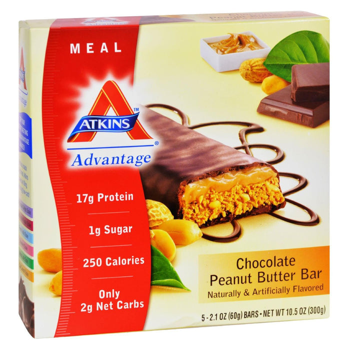 Atkins Advantage Bar Chocolate Peanut Butter - 5 Bars (Pack of 1)