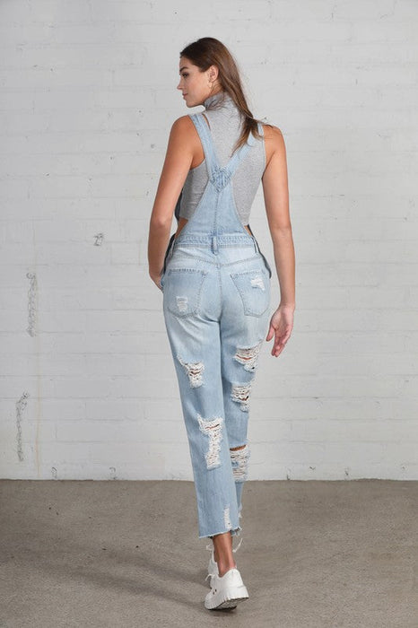 Heavy Distressed Straight Fit Overall