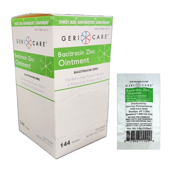 Geri-Care Geri-Care First Aid Antibiotic Ointment 0.9 Gram Individual Packet 1728/CS First Aid