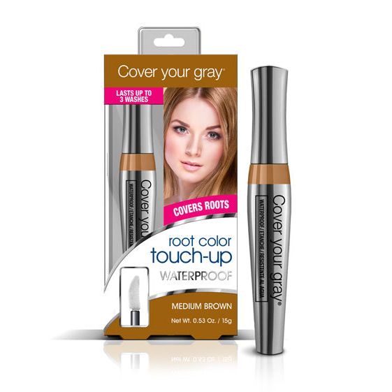 Irene Gari Irene Gari Cover Your Gray Waterproof Root Color Touch-Up Medium Brown Hair Color White Smoke