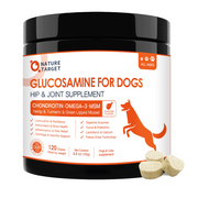Nature Target Dog & Cat Glucosamine Chews, 120 Chews Pet Vitamins Supplements