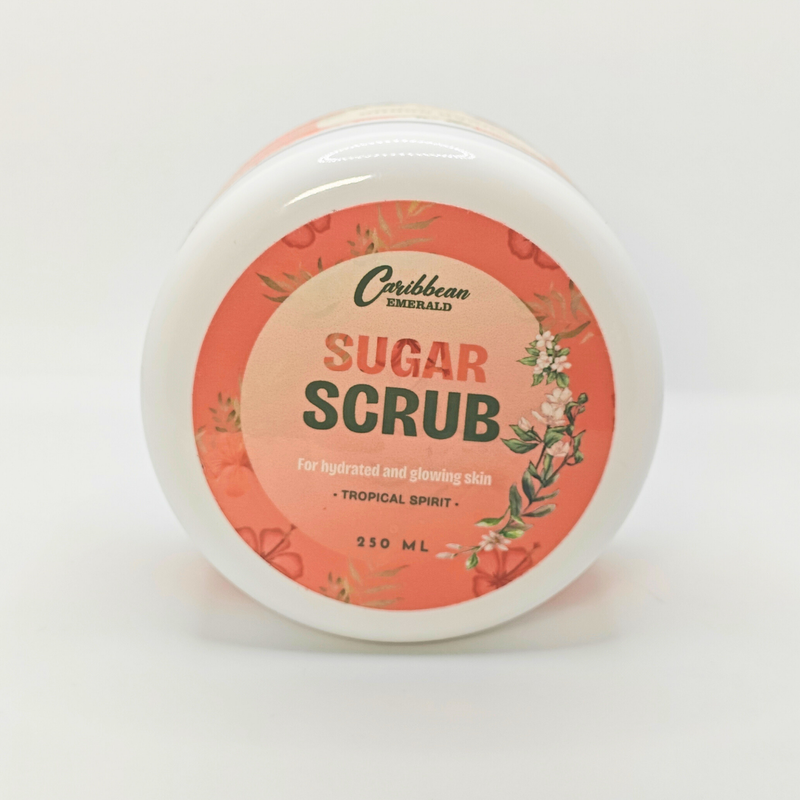 Caribbean Emerald Tropical Spirit Sugar Scrub - Exfoliate and glow Scrub