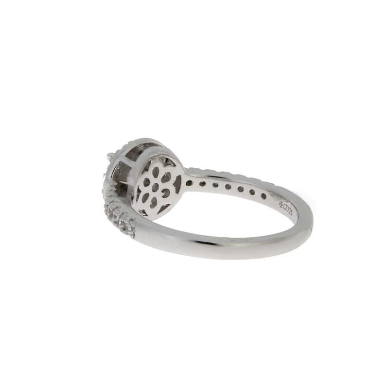 Bids.com Cubic Zirconium Ring Sterling Silver Rings