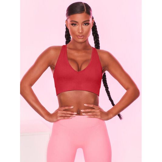 Scoop Neck Wide Strap Active Bra