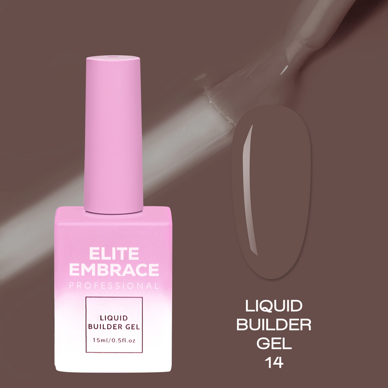 nbmsupply ELITE EMBRACE Professional Liquid Builder Gel 14 15ml ELBG1415