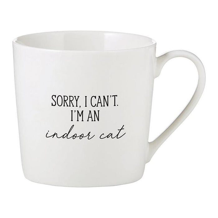 The Bullish Store - 14 Oz Sorry I Can'T I'M An Indoor Cat Cafe Mug