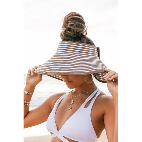 Foldable Bow Stripe Visor