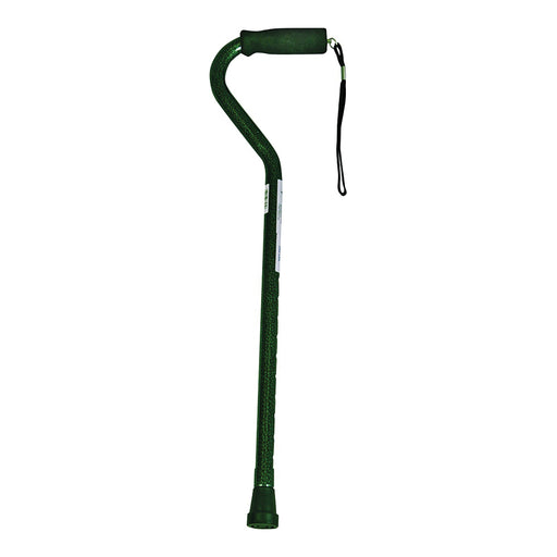 Medline Medline Black Aluminum Offset Handle Cane Canes & Walking Sticks White Smoke
