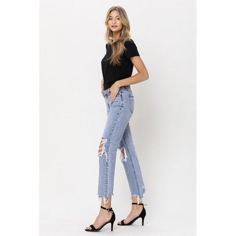 Super High Rise 90's Straight Crop Jeans