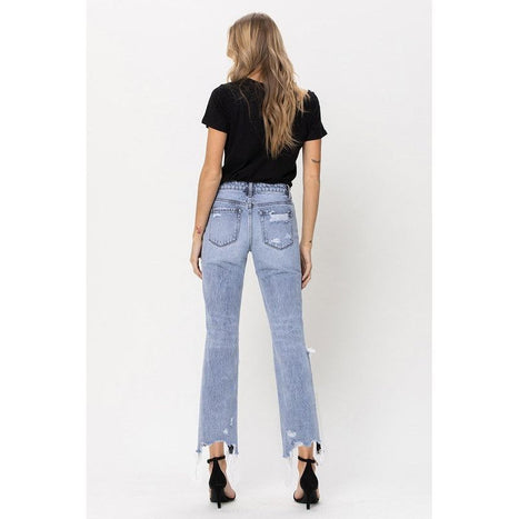 Super High Rise 90's Straight Crop Jeans