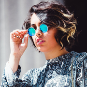 zeroUV Retro Lennon Style Round Circle Metal Mirror Lens Sunglasses 1408 Sunglasses