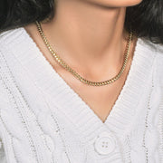 Bids.com 10k Yellow Gold Miami Cuban Semi Solid Chain (4.50 mm) Necklaces
