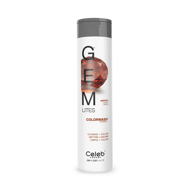 Celeb Celeb Luxury Gem Lites Amber Copper Brown Colorwash Shampoo
