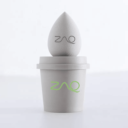 ZAQ Skin & Body - Makeup Sponge Set, Makeup Blender In Coffee Cup, Cosmetic Tools For Liquid, Powder, Bb Cream & Sunscreen